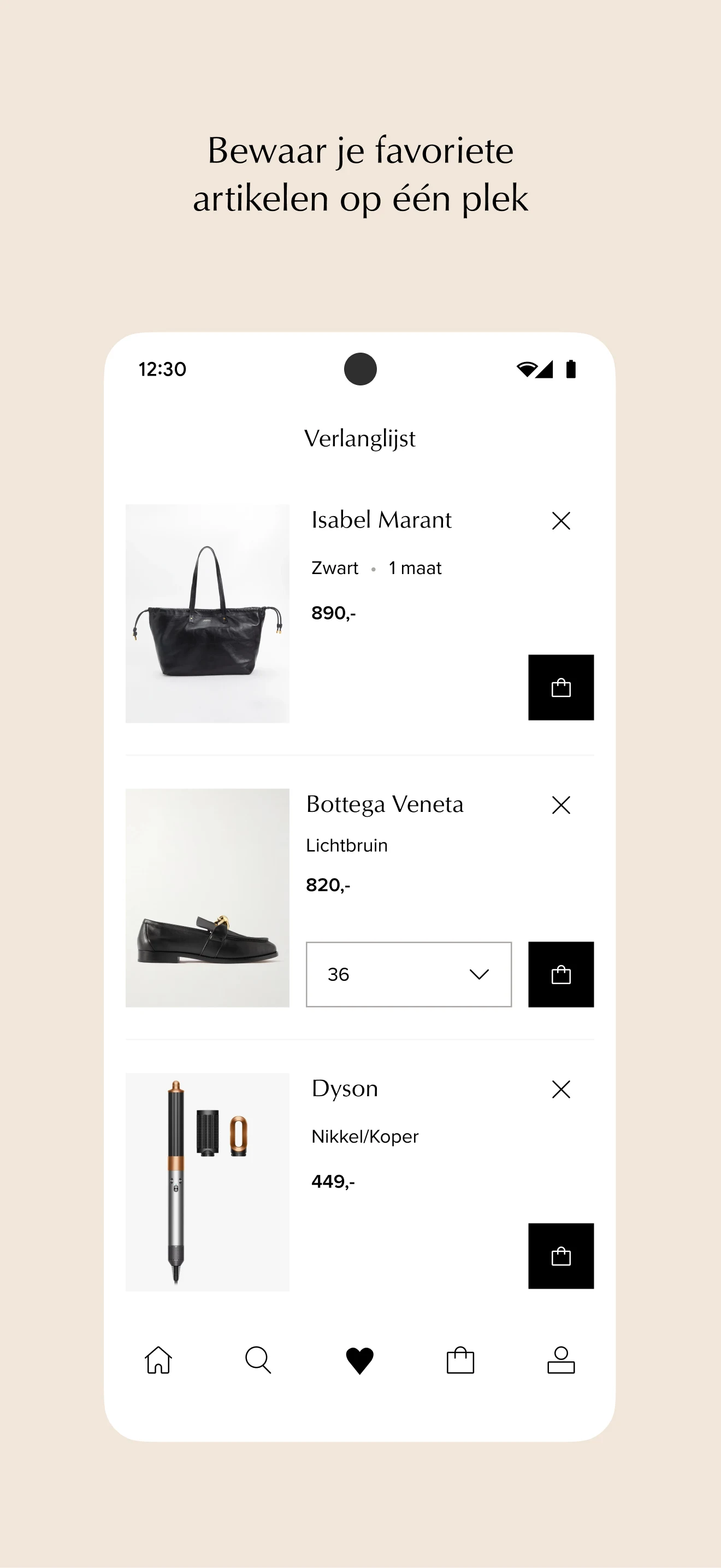 De Bijenkorf – Online shopping screenshot